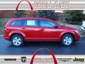 2013 Brilliant Red Tri-Coat Pearl Dodge Journey American Value Package  photo #1