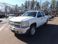 2013 Summit White Chevrolet Silverado 1500 LT Crew Cab 4x4  photo #1