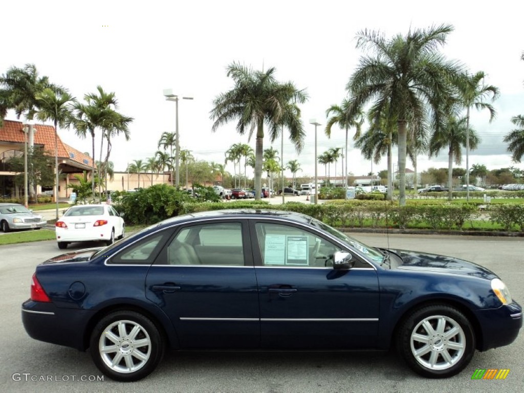 2005 Five Hundred Limited - Dark Blue Pearl Metallic / Pebble Beige photo #5