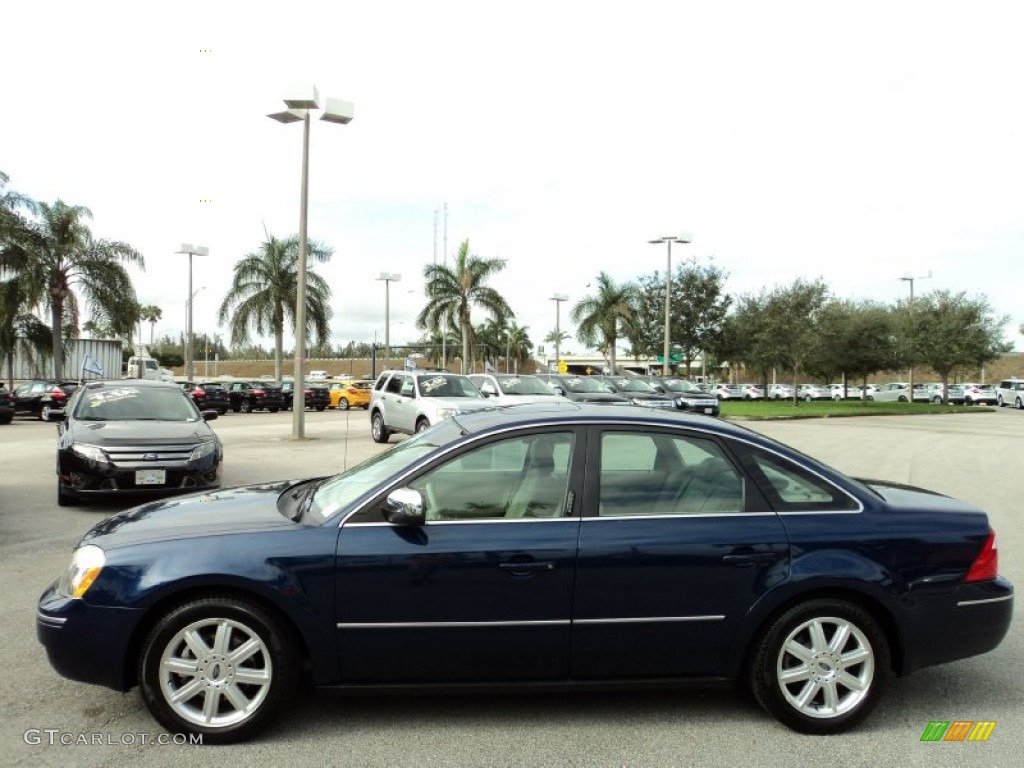 2005 Five Hundred Limited - Dark Blue Pearl Metallic / Pebble Beige photo #12