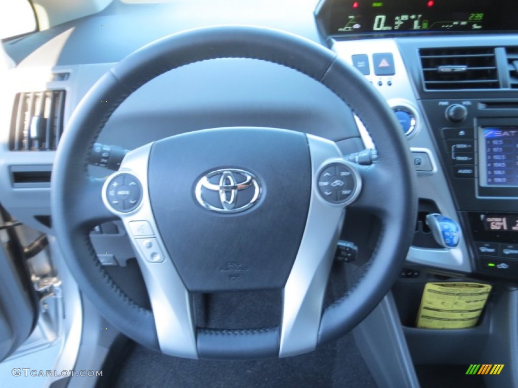 2013 Toyota Prius v Five Hybrid Steering Wheel Photos