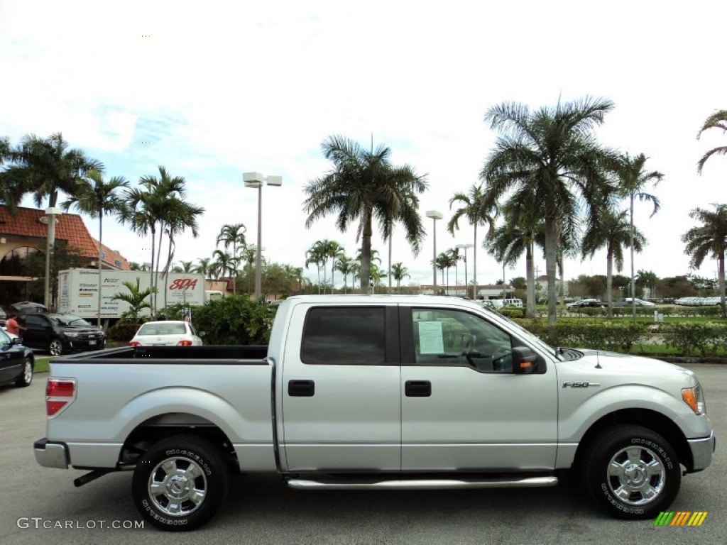 2011 F150 XLT SuperCrew - Ingot Silver Metallic / Steel Gray photo #6