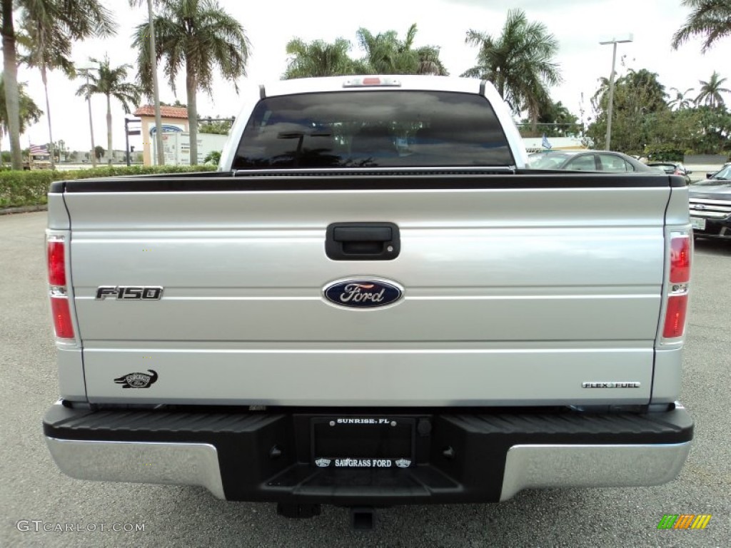 2011 F150 XLT SuperCrew - Ingot Silver Metallic / Steel Gray photo #8