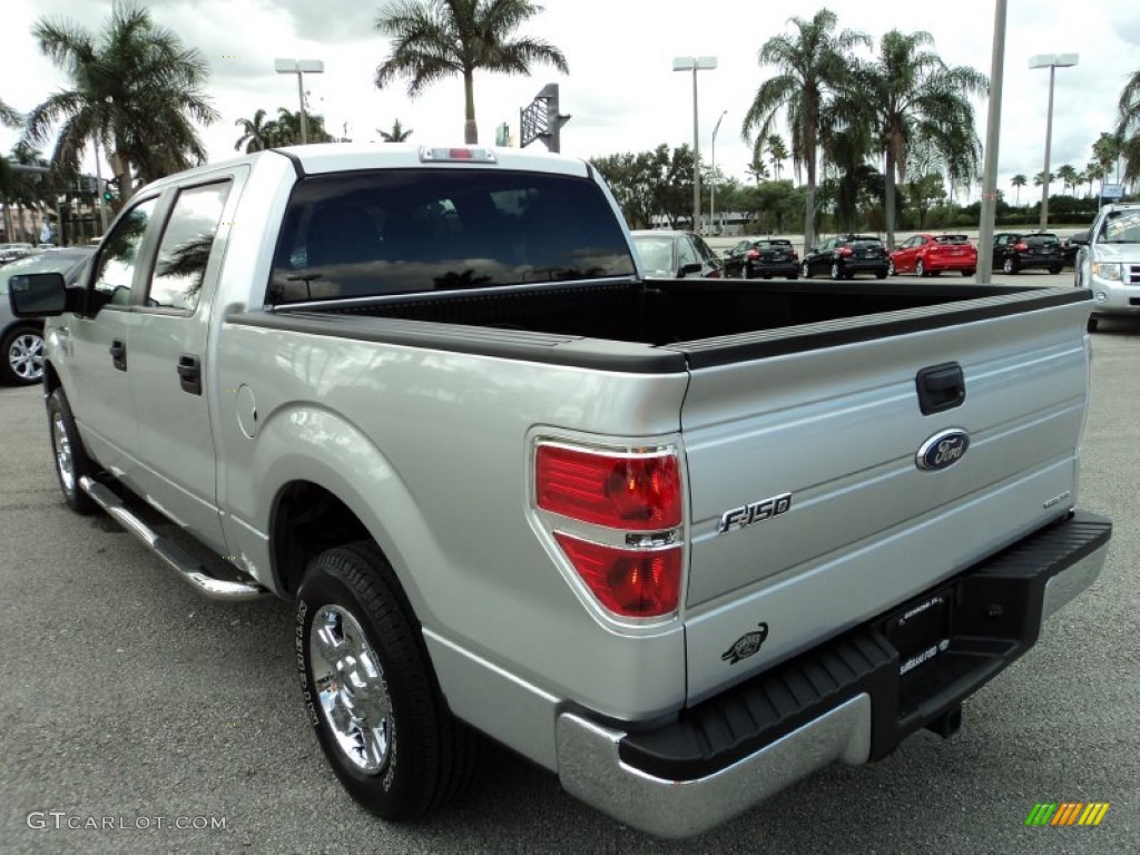 2011 F150 XLT SuperCrew - Ingot Silver Metallic / Steel Gray photo #10