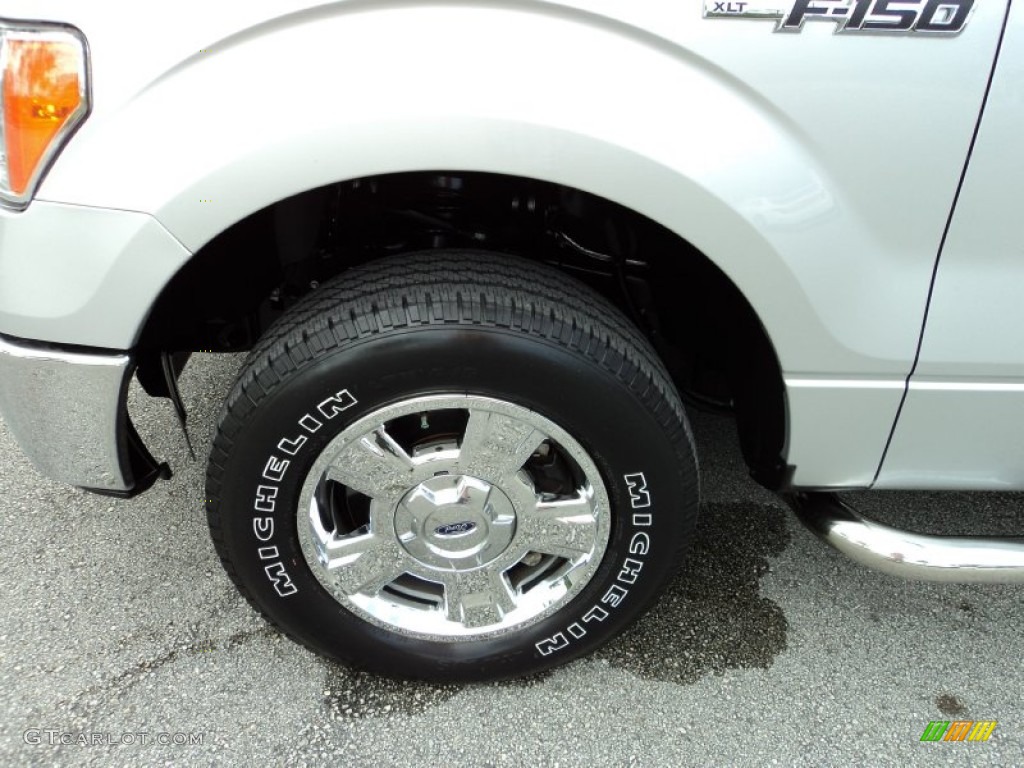 2011 F150 XLT SuperCrew - Ingot Silver Metallic / Steel Gray photo #12