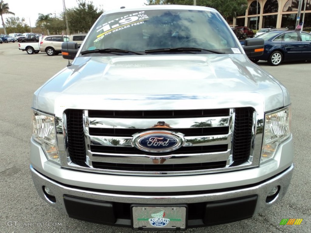 2011 F150 XLT SuperCrew - Ingot Silver Metallic / Steel Gray photo #16