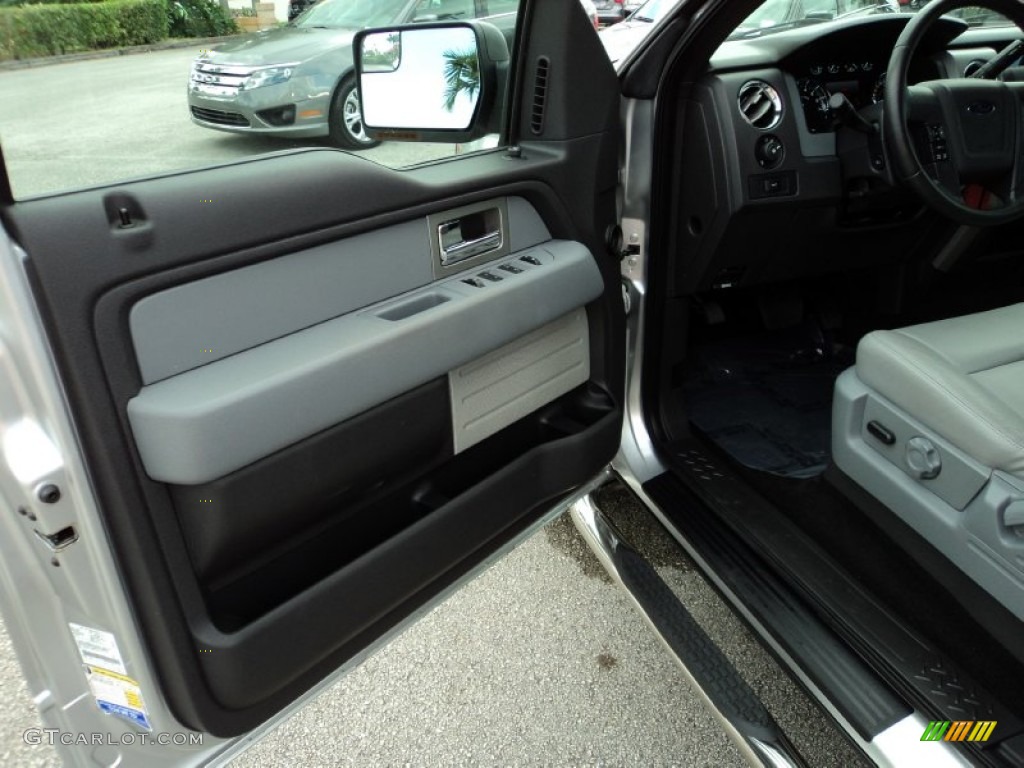 2011 F150 XLT SuperCrew - Ingot Silver Metallic / Steel Gray photo #17