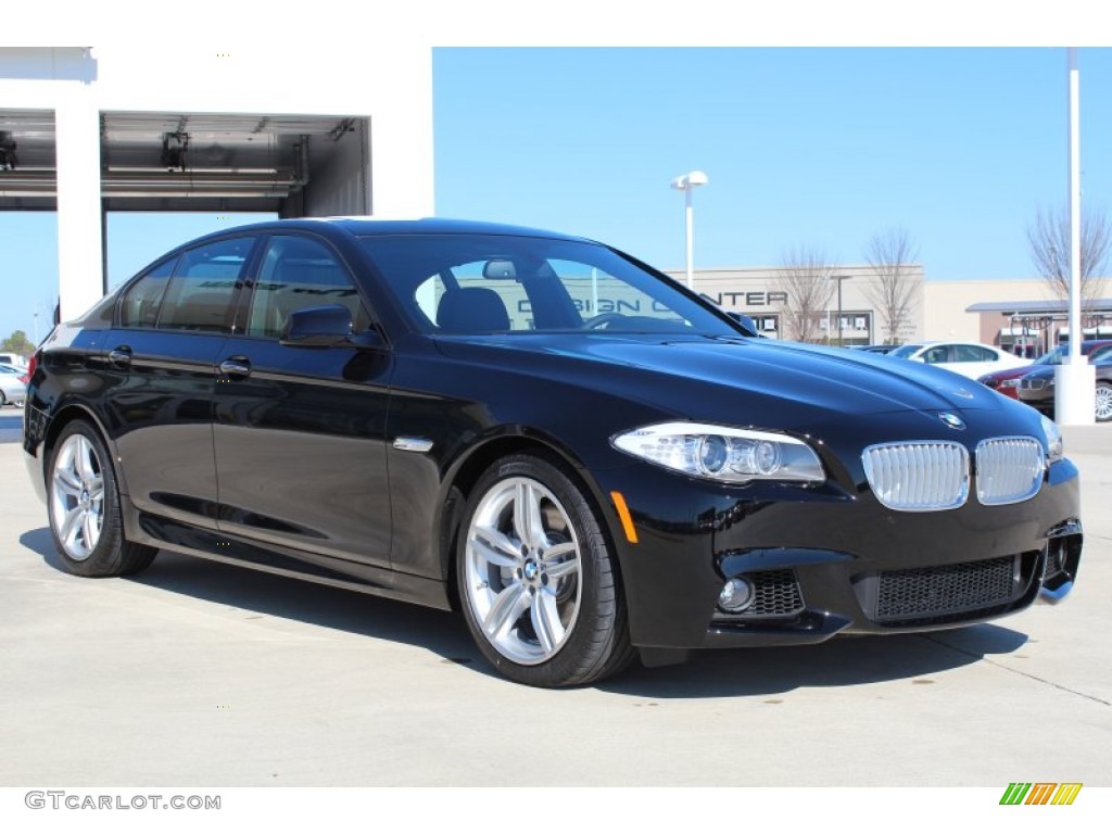 2013 5 Series 550i Sedan - Jet Black / Black photo #2