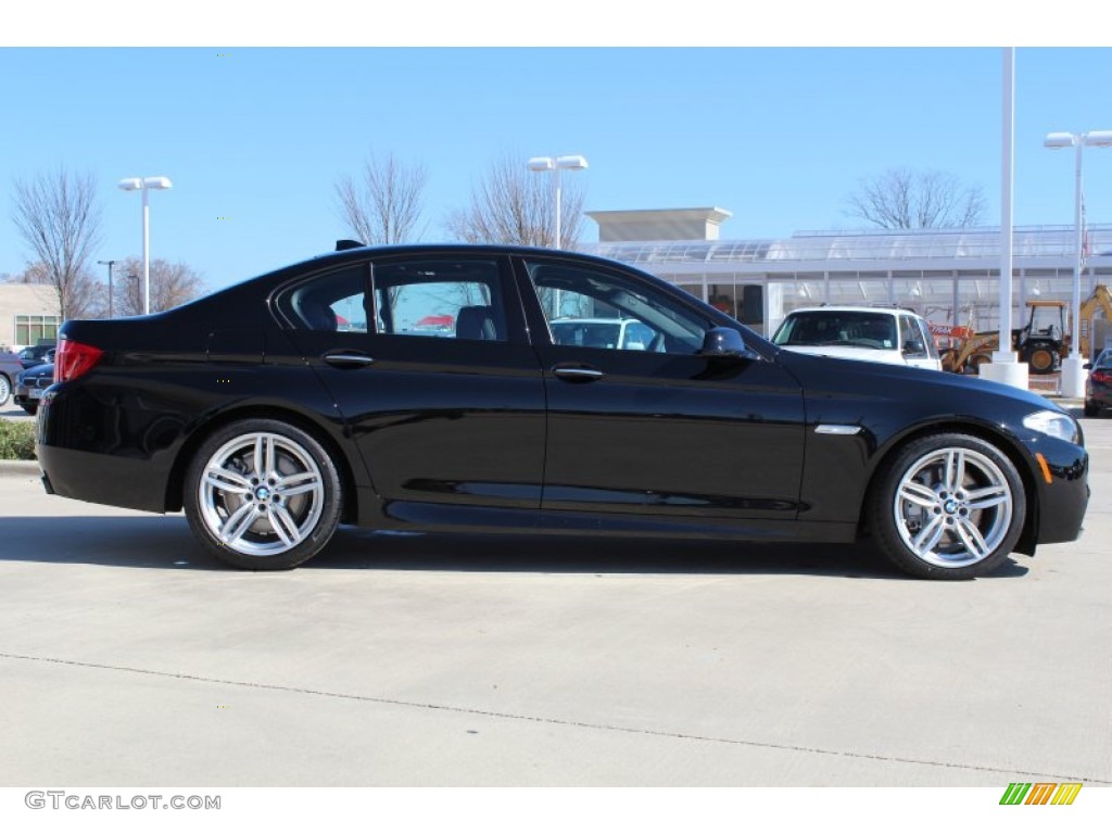 2013 5 Series 550i Sedan - Jet Black / Black photo #4