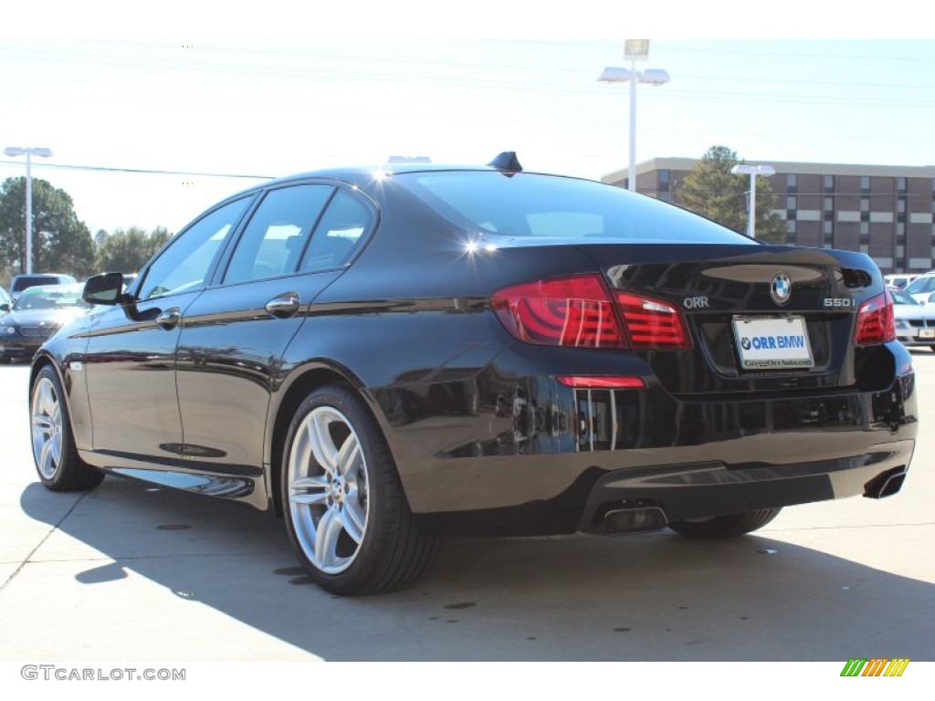 2013 5 Series 550i Sedan - Jet Black / Black photo #5