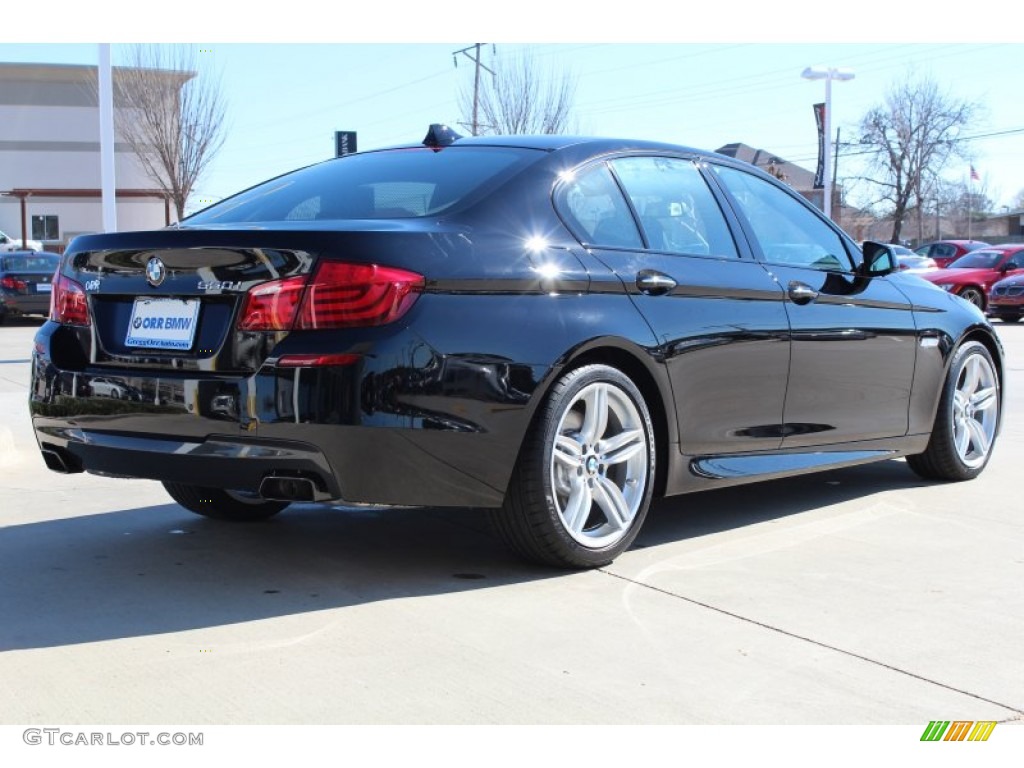 2013 5 Series 550i Sedan - Jet Black / Black photo #6