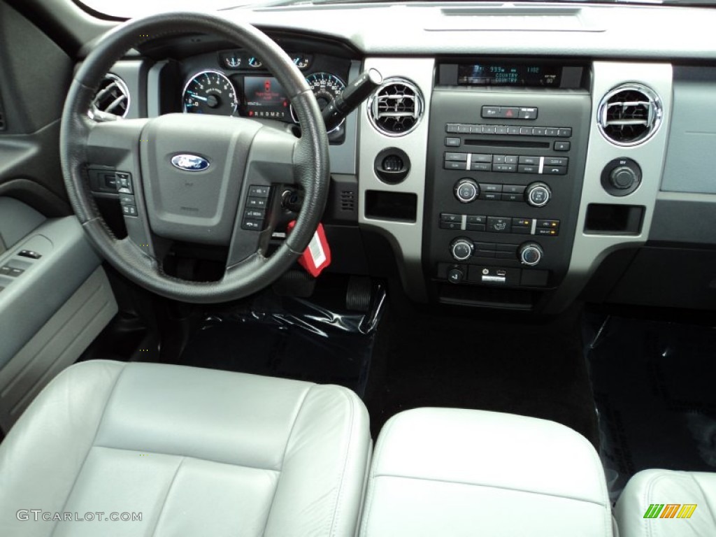 2011 F150 XLT SuperCrew - Ingot Silver Metallic / Steel Gray photo #24