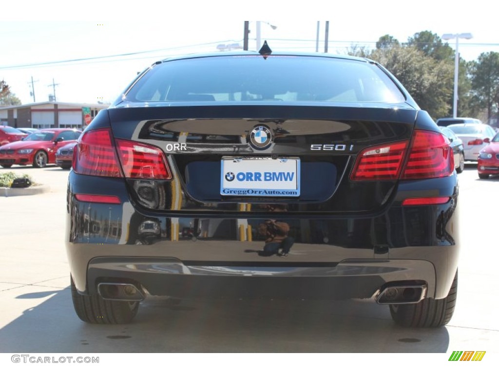 2013 5 Series 550i Sedan - Jet Black / Black photo #8