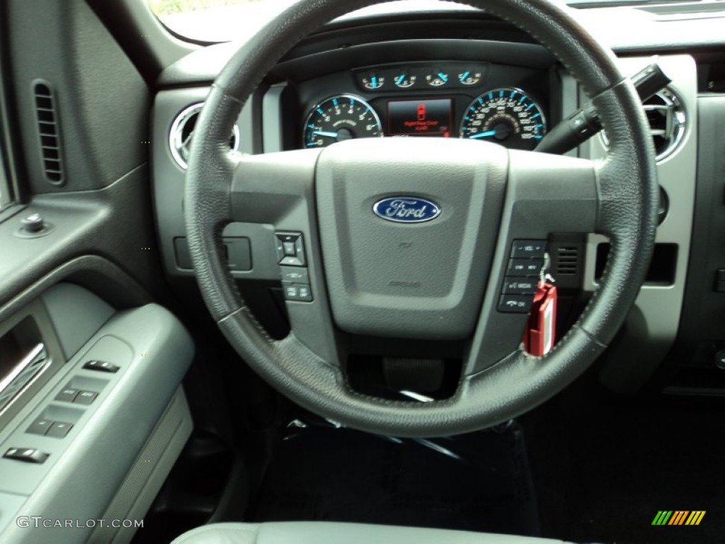 2011 F150 XLT SuperCrew - Ingot Silver Metallic / Steel Gray photo #25