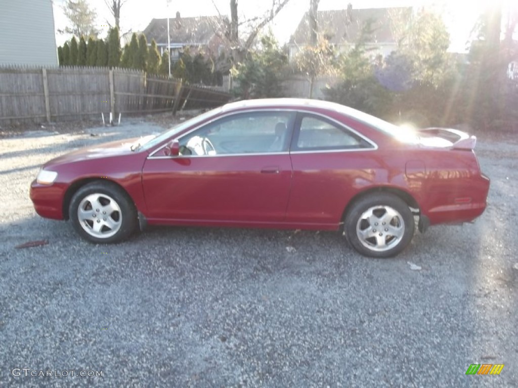 2000 Accord EX V6 Coupe - San Marino Red / Ivory photo #5
