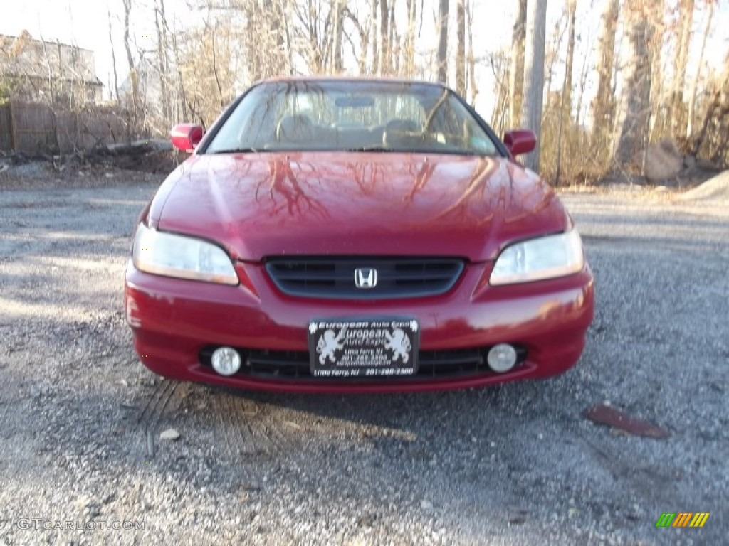 2000 Accord EX V6 Coupe - San Marino Red / Ivory photo #7