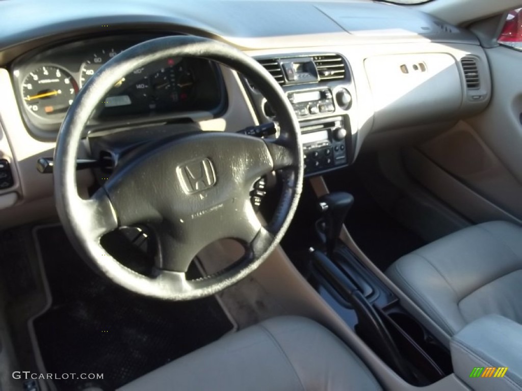 2000 Accord EX V6 Coupe - San Marino Red / Ivory photo #8