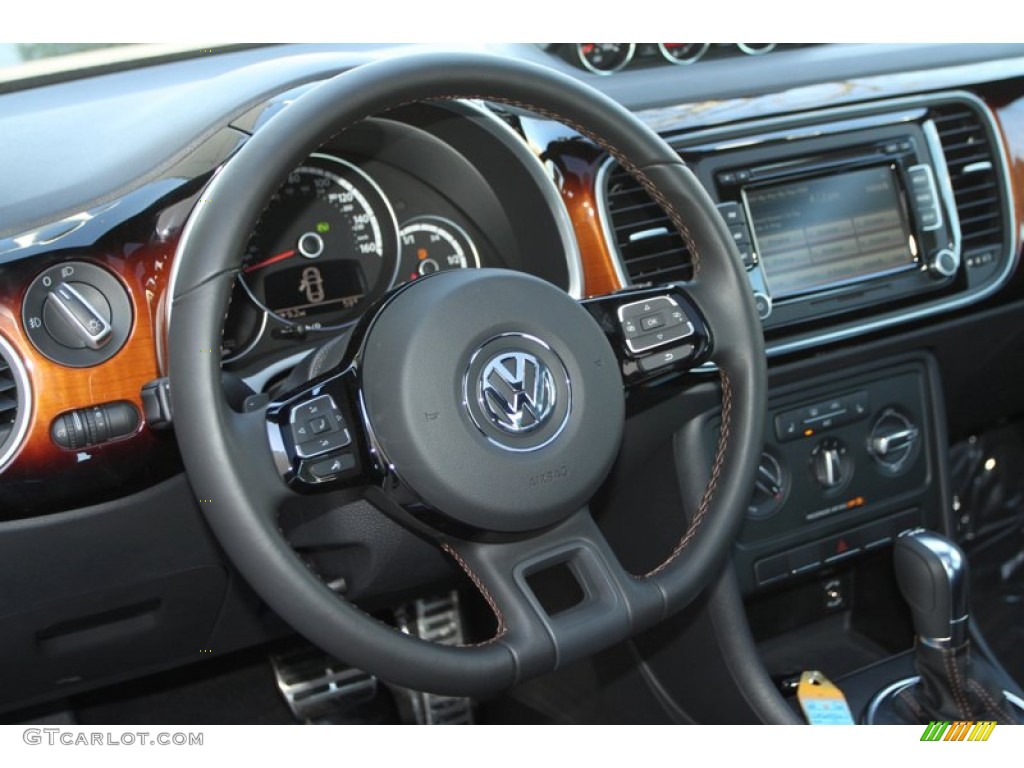 2013 Volkswagen Beetle Turbo Fender Edition Cheyenne Black Fender Edition Dashboard Photo #76094650