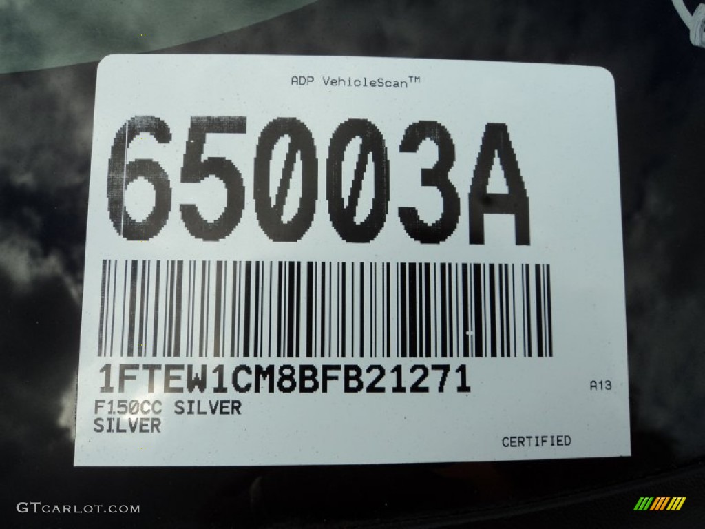 2011 F150 XLT SuperCrew - Ingot Silver Metallic / Steel Gray photo #34