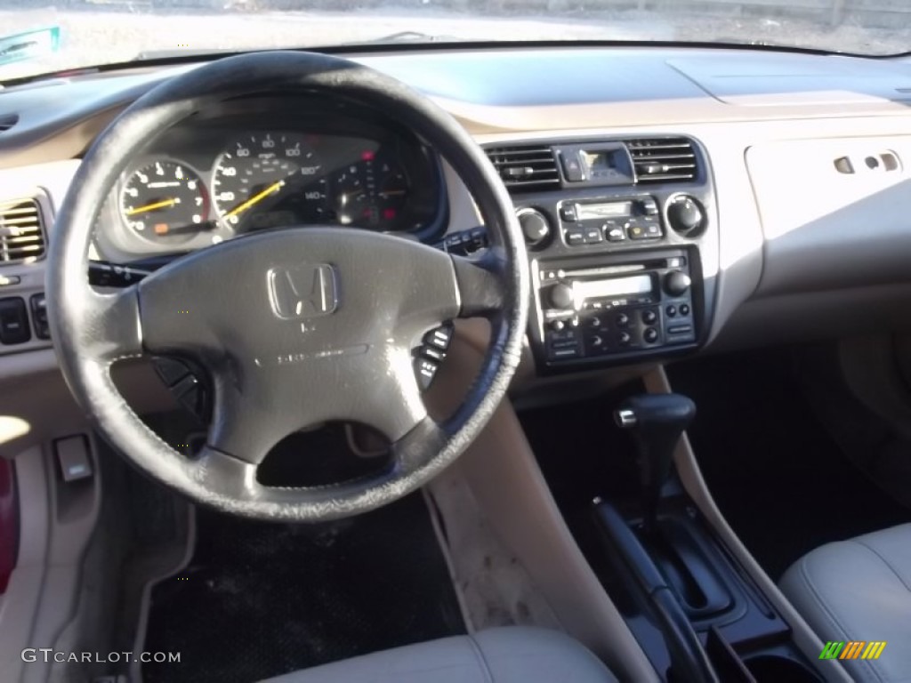 2000 Accord EX V6 Coupe - San Marino Red / Ivory photo #23
