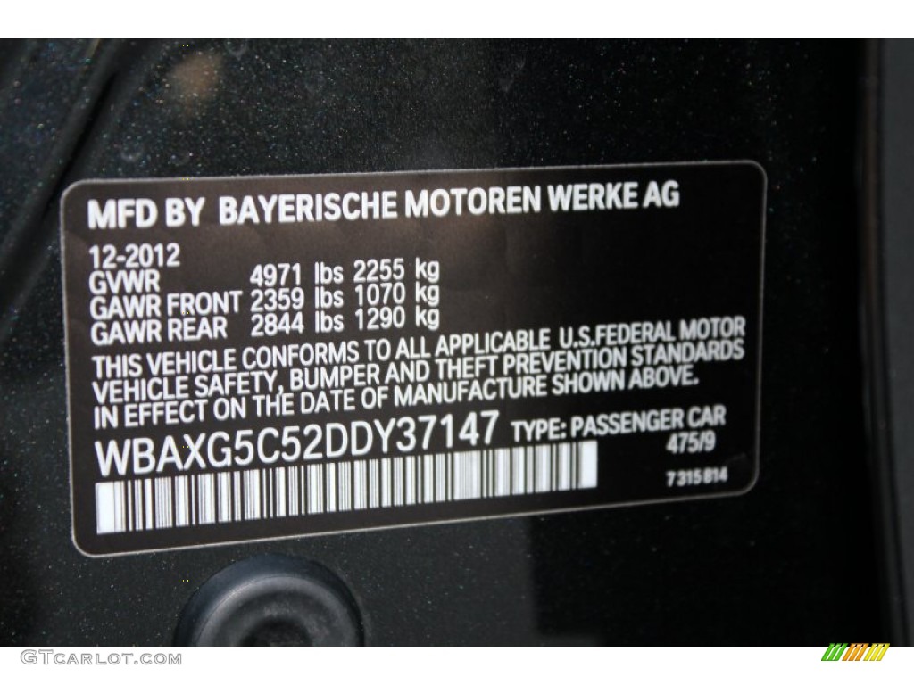 2013 5 Series 528i Sedan - Black Sapphire Metallic / Oyster/Black photo #25