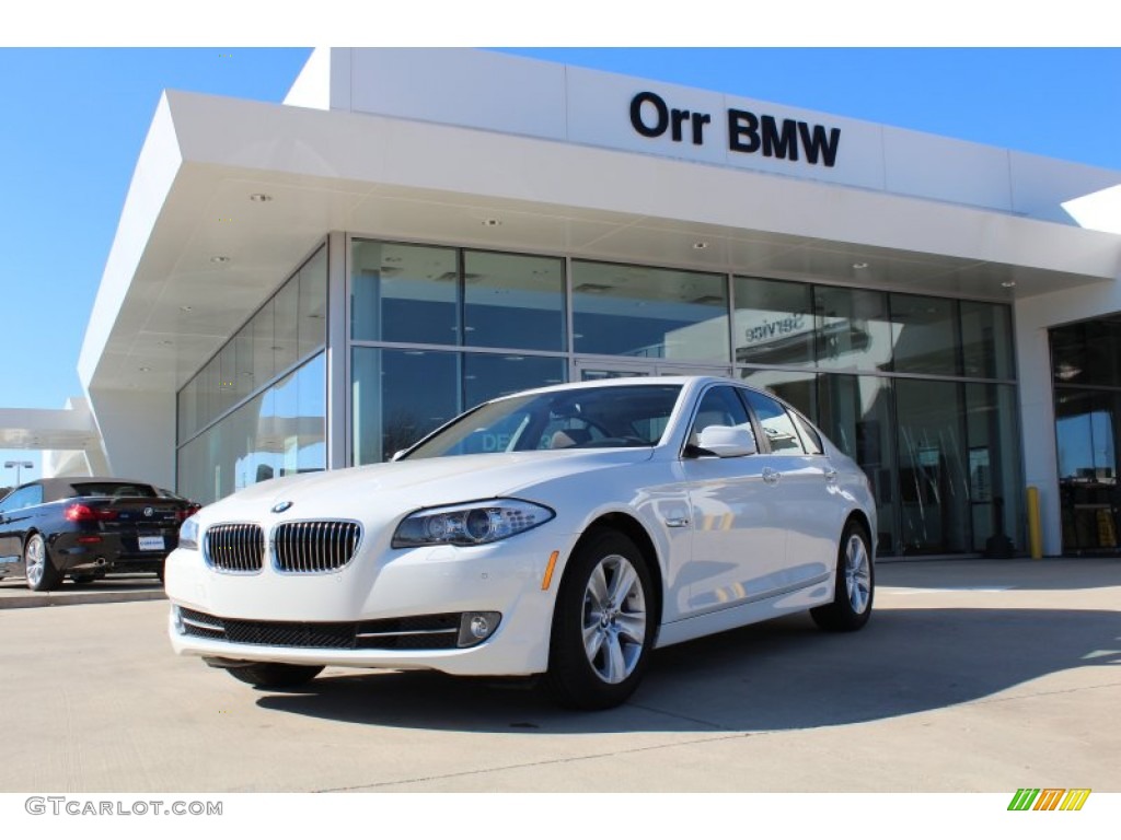 2013 5 Series 528i Sedan - Alpine White / Cinnamon Brown photo #1