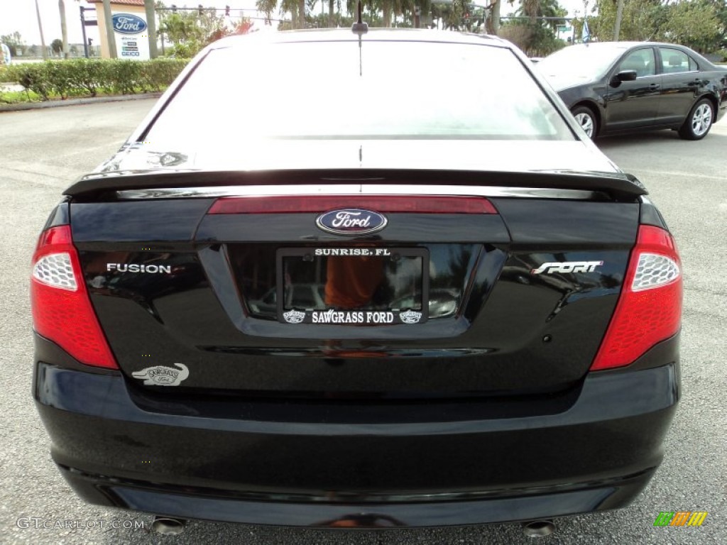 2011 Fusion Sport - Tuxedo Black Metallic / Sport Black/Charcoal Black photo #7