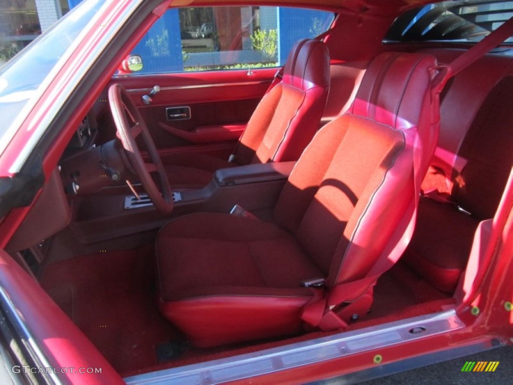 1981 Chevrolet Camaro Berlinetta Front Seat Photo #76097480