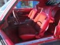 1981 Chevrolet Camaro Red Interior Front Seat Photo