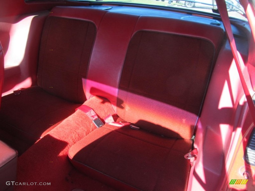 1981 Chevrolet Camaro Berlinetta Rear Seat Photo #76097498
