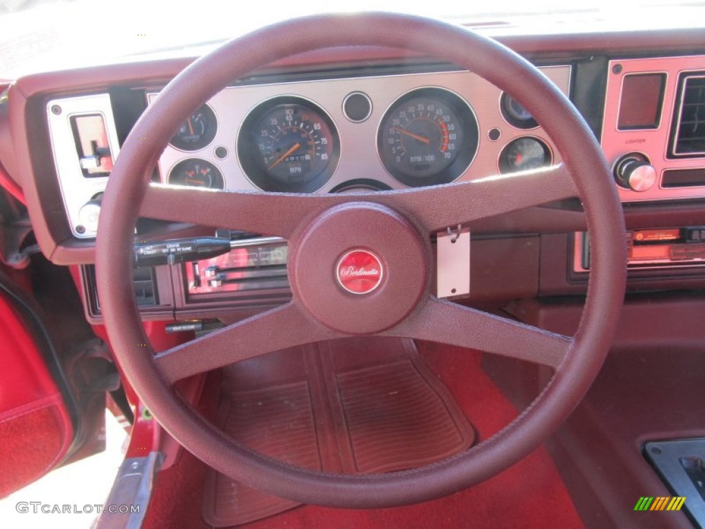 1981 Chevrolet Camaro Berlinetta Red Steering Wheel Photo #76097535