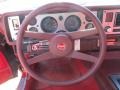 Red 1981 Chevrolet Camaro Berlinetta Steering Wheel