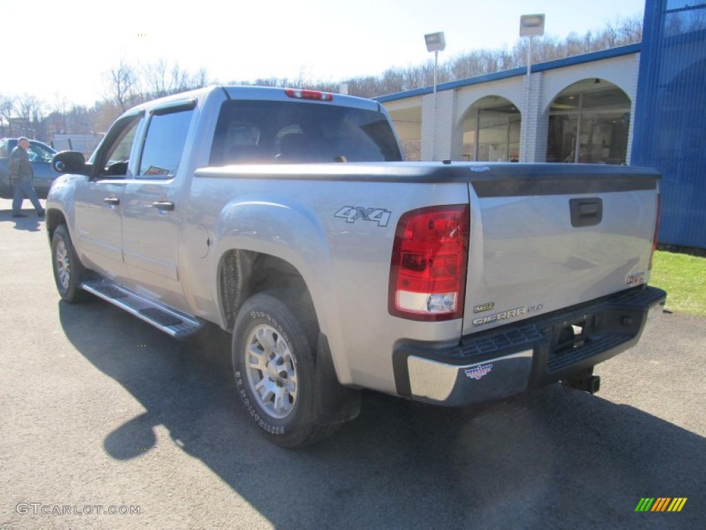 2008 Sierra 1500 SLT Crew Cab 4x4 - Silver Birch Metallic / Ebony photo #3