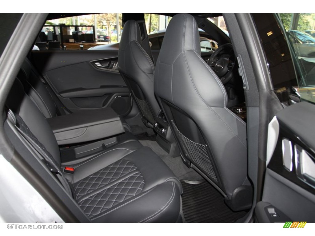 Black Valcona leather with diamond stitching Interior 2013 Audi S7 4.0 TFSI quattro Photo #76098101