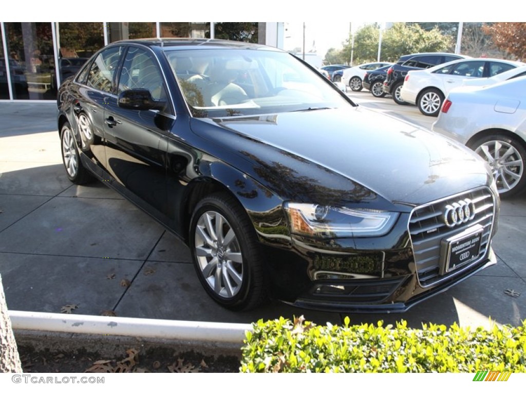 2013 A4 2.0T quattro Sedan - Brilliant Black / Velvet Beige/Moor Brown photo #1