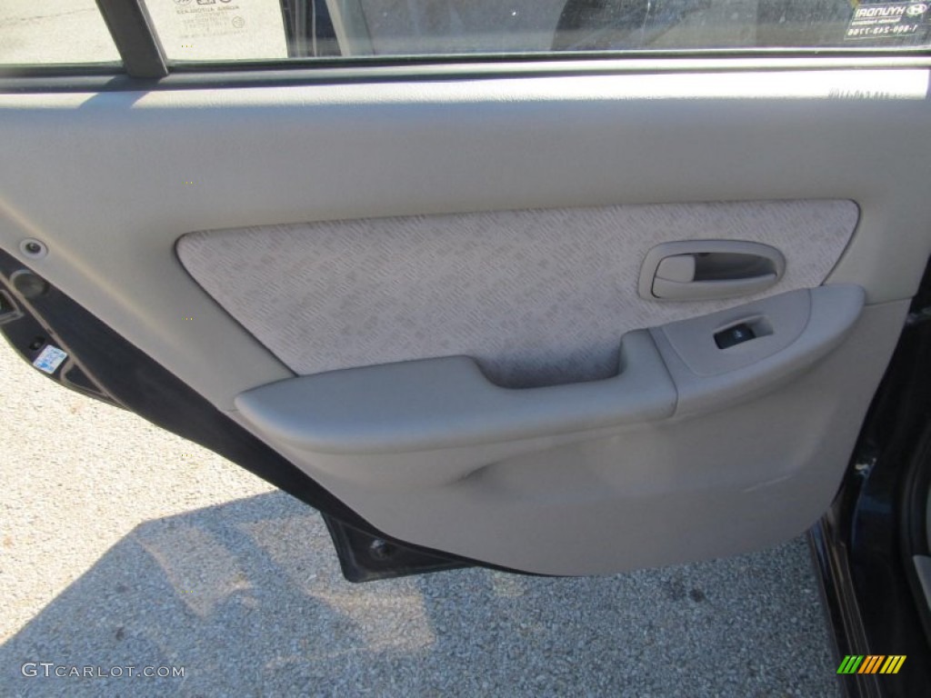 2006 Elantra GLS Sedan - Moonlit Dark Blue / Gray photo #10