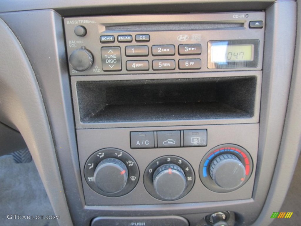 2006 Elantra GLS Sedan - Moonlit Dark Blue / Gray photo #12