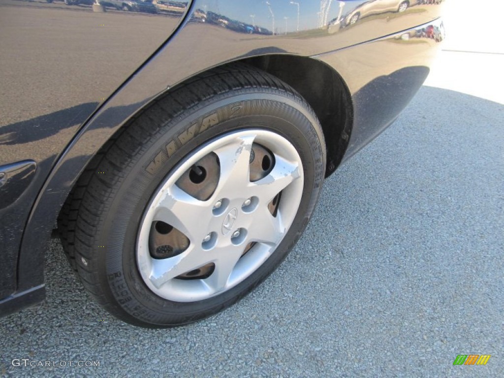 2006 Elantra GLS Sedan - Moonlit Dark Blue / Gray photo #16