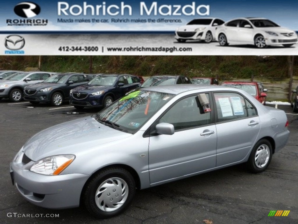 2005 Lancer ES - Cool Silver Metallic / Gray photo #1