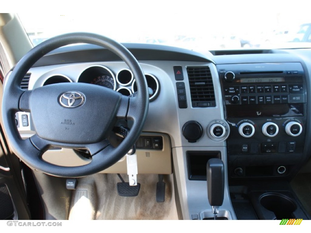 2008 Sequoia SR5 - Cassis Red Pearl / Sand Beige photo #20