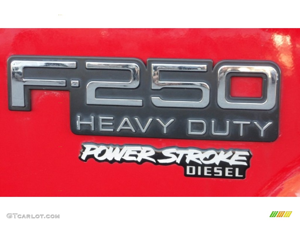 1997 F250 XLT Extended Cab 4x4 - Bright Red / Medium Graphite photo #16