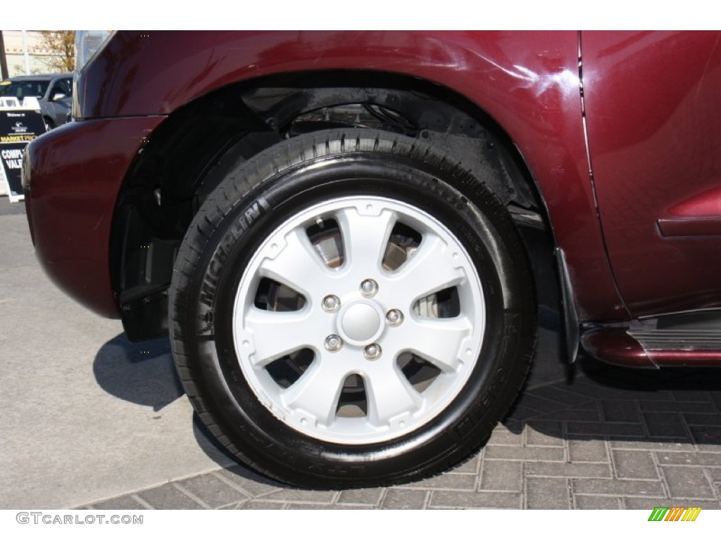 2008 Sequoia SR5 - Cassis Red Pearl / Sand Beige photo #29