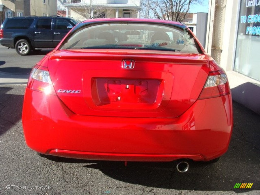 2010 Civic EX Coupe - Rallye Red / Gray photo #5