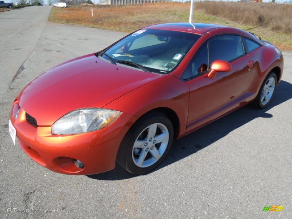 2006 Eclipse GS Coupe - Sunset Orange Pearlescent / Dark Charcoal photo #1