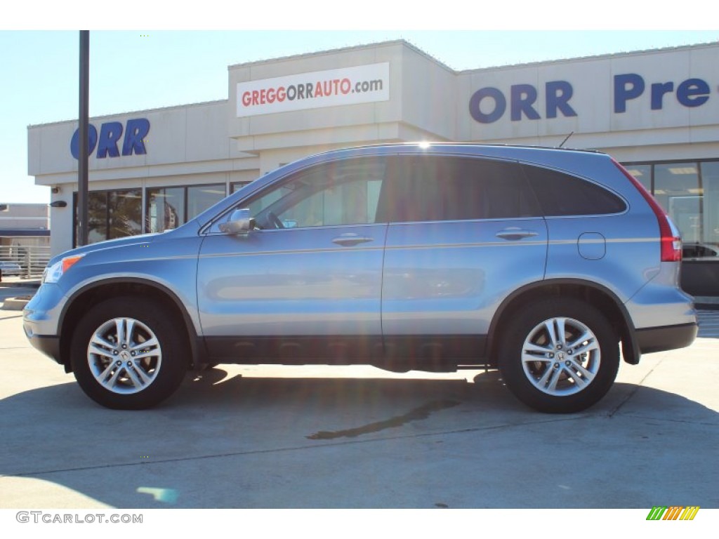 2011 CR-V EX-L - Glacier Blue Metallic / Gray photo #5