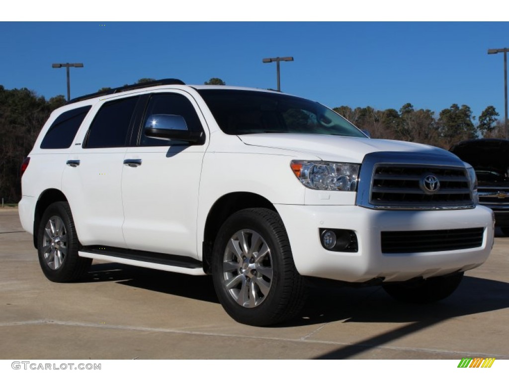 Super White 2011 Toyota Sequoia Limited Exterior Photo #76104068