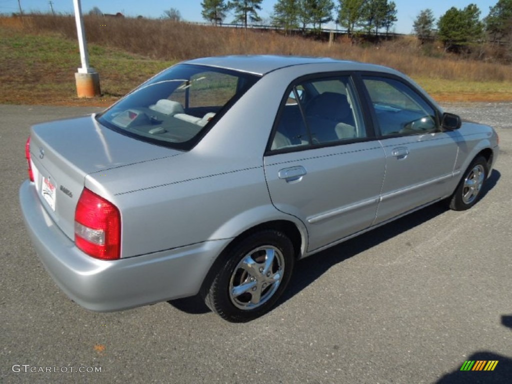 2000 Protege LX - Highlight Silver Metallic / Gray photo #5
