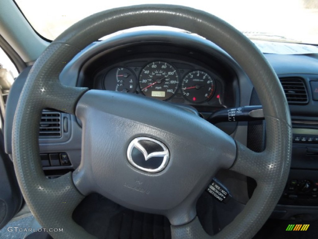 2000 Protege LX - Highlight Silver Metallic / Gray photo #16