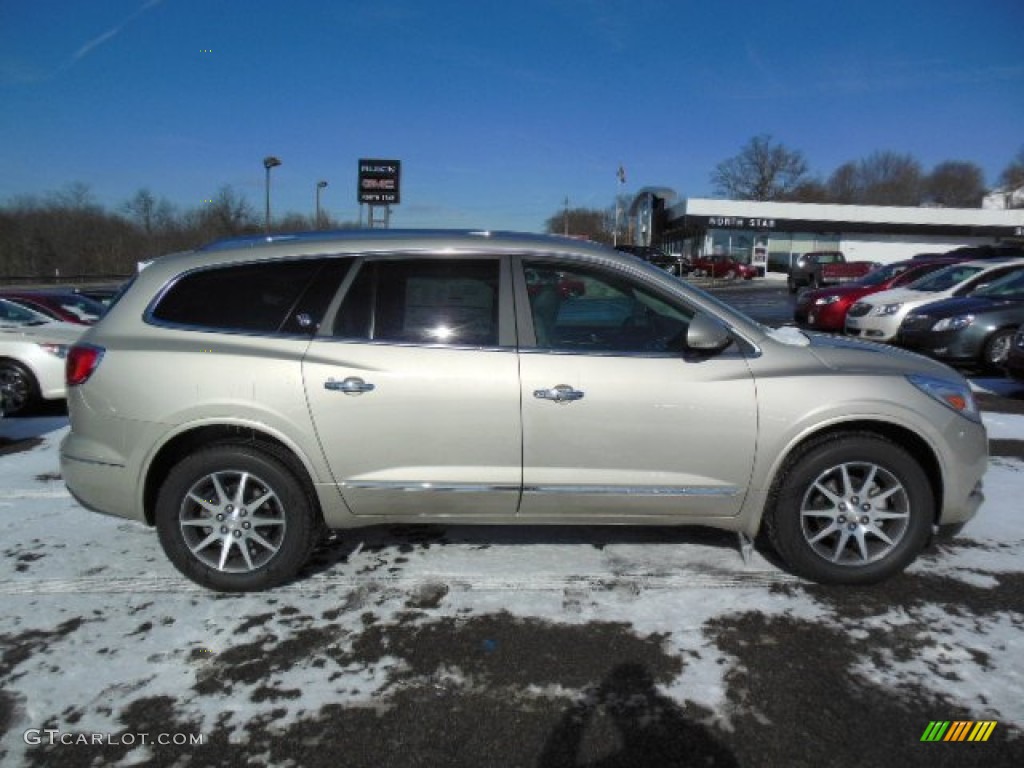 2013 Enclave Leather AWD - Champagne Silver Metallic / Ebony Leather photo #5