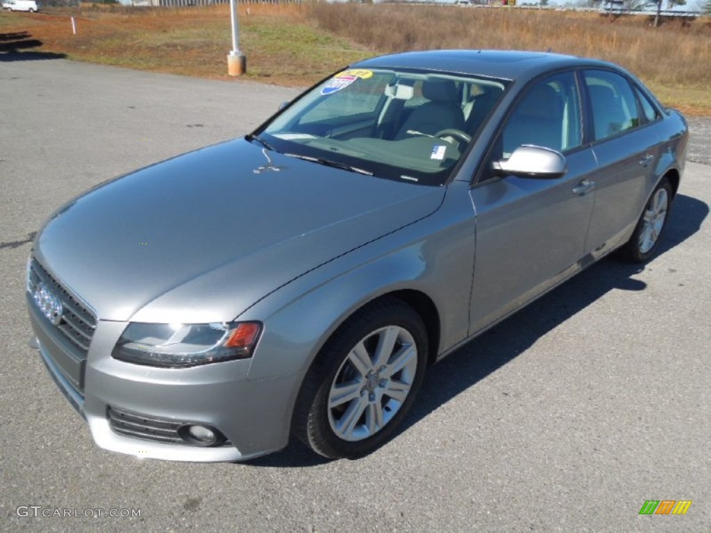 2011 A4 2.0T quattro Sedan - Quartz Grey Metallic / Light Gray photo #1